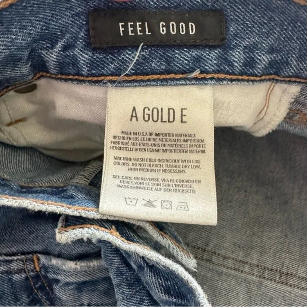 Agolde Feel Good Jamie Distressed Organic Cotton High Rise Button Fly Jeans 29 - Picture 13 of 15